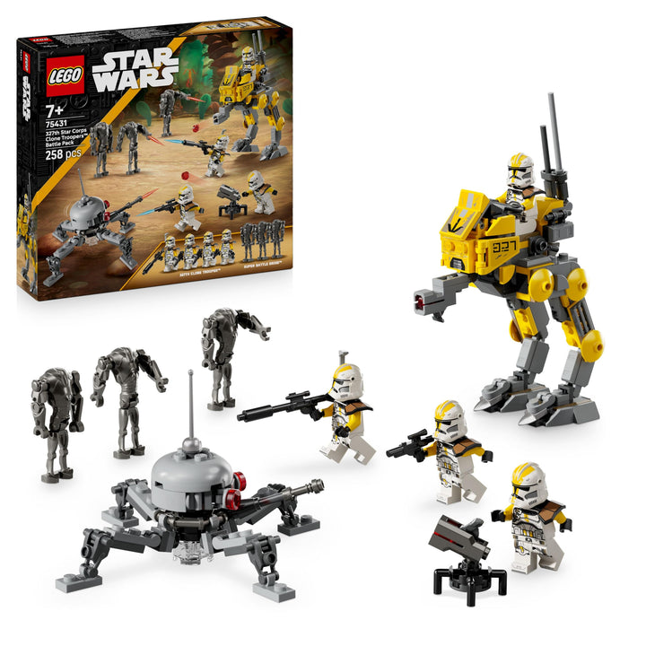 LEGO Star Wars Klonsoldaten des 327. Sternenkorps Battle Pack - Spielzeug für Kinder ab 7 Jahren - M