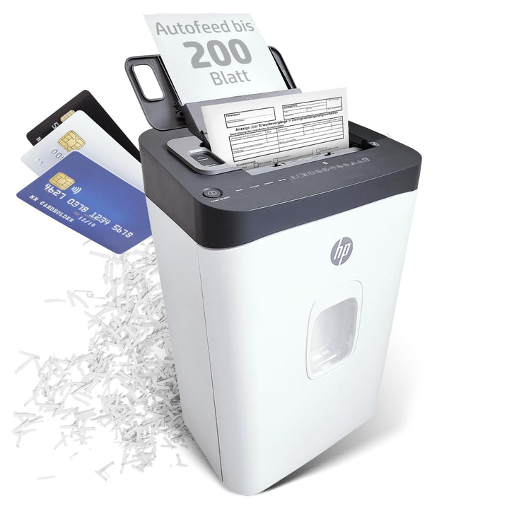 HP OneShred Auto 80CC | Sicherheitsstufe P-4 | Cross Cut | 80 Blatt Schnittleistung