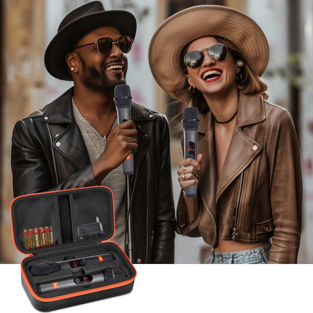 Tragetasche für kabelloses Mikrofon, kompatibel mit JBL Wireless Dual-Mikrofonsystem, Tasche für Han
