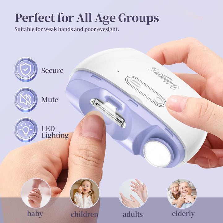 Elektrischer Nagelknipser, Elektrischer Nagelschneider Geeignet für Kinder, Erwachsene und Ältere, A