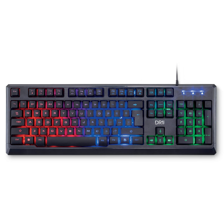 DR1TECH Puma Ergonomische Gaming Tastatur Mit LED Hintergrundbeleuchtung Für PC/PS4 - 104 Tasten Mit
