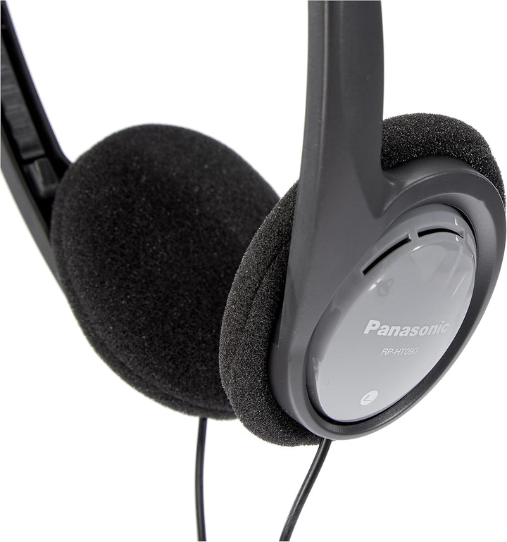 Panasonic RP-HT090 Kabelgebundene Stereo-Kopfhörer, Leicht für hervorragenden Komfort, 5 m Kabel für