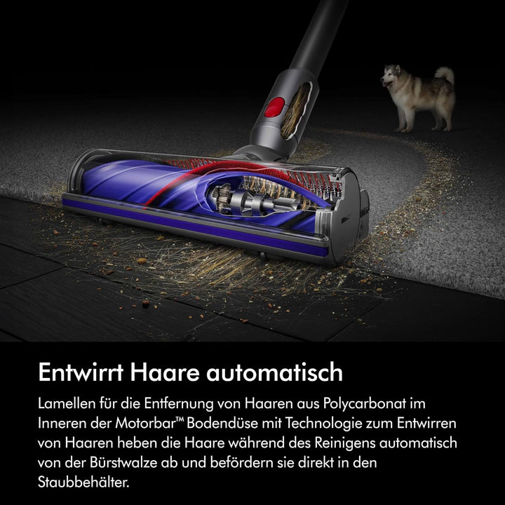 Dyson V8 Origin Kabelloser Staubsauger 2026, 130 AW, bis zu 40 Min Laufzeit, Motorbar mit Haarentwir
