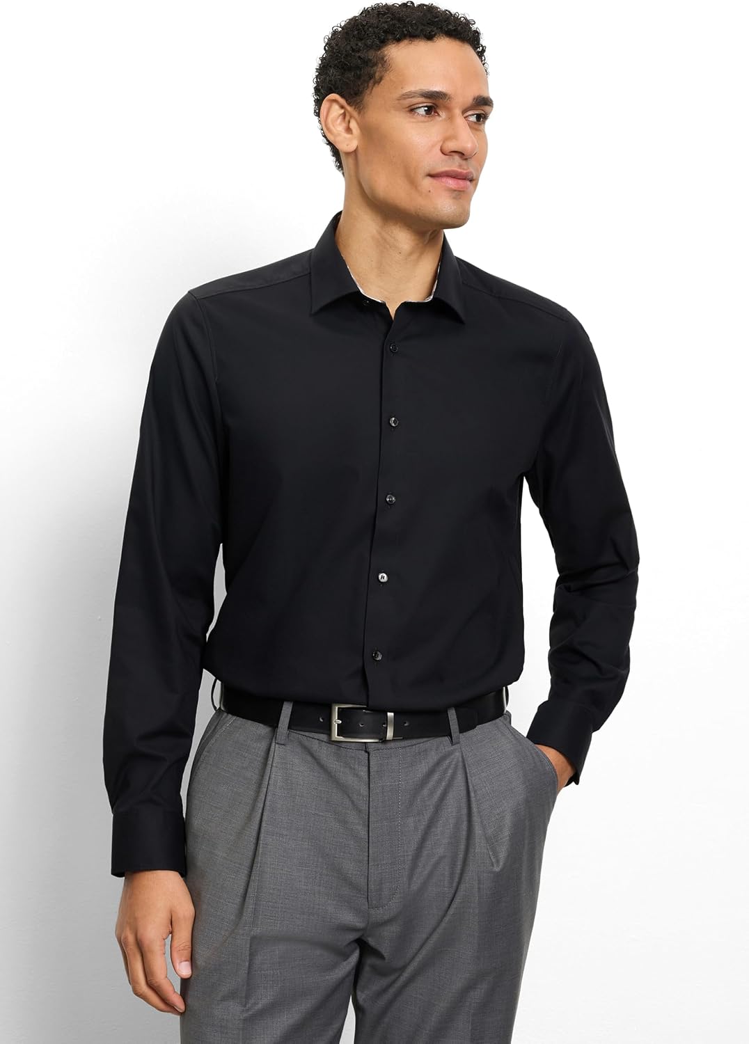 OLYMP Herren Oberhemd Langarm 216014,Twill,366 Level 5 Body fit (15.05.2015 - F16),New York Kent-2 4