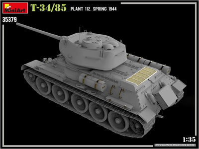 Mini Art 550035379 MiniArt 35379 1:35 T-34/85 Plant.112 Frühjar 1944-originalgetreue Nachbildung, Mo