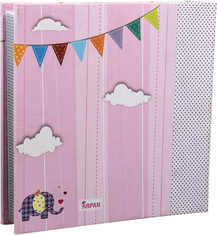 Apan Grosse Baby-Rosa- Memo Slip In Fotoalbum 200 6x4 '' Fotos - Elephant Kinder -Ideale Geschenk