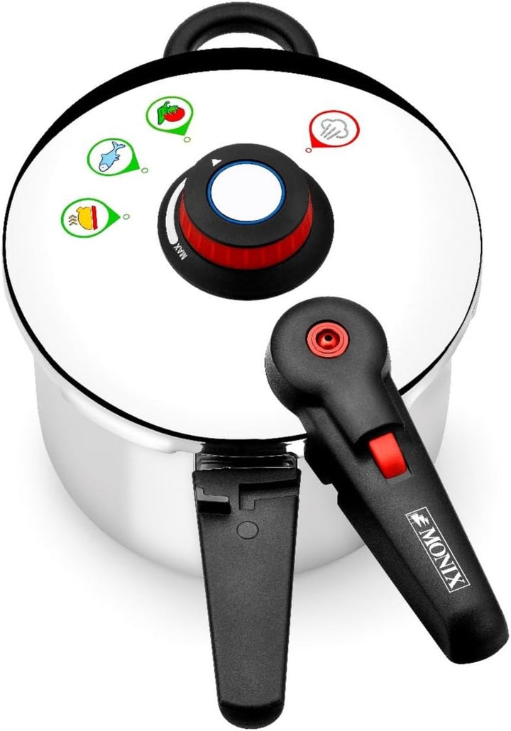 Monix Braisogona Selecta Schnellkochtopf aus Edelstahl, 7 l, silber, 22 cm