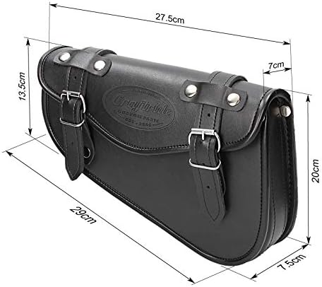 BS-Motoparts Satteltasche für Chopper/Custombike Iron Arizona Schwarz rechts CB40724