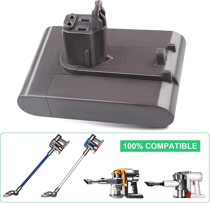 LabTEC 22.2V Lithium Batterie Ersatz für Dyson, 3500mAh DC34 Type B Akku DC35 Type B, DC44 Tier, DC4