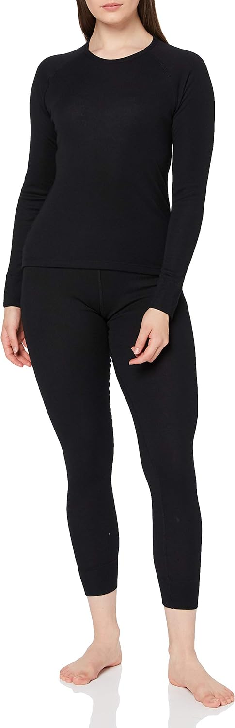 CMP Damen Damen-unterwäsche-Set aus Hemd und Hose Wäsche 42 Schwarz, 42 Schwarz