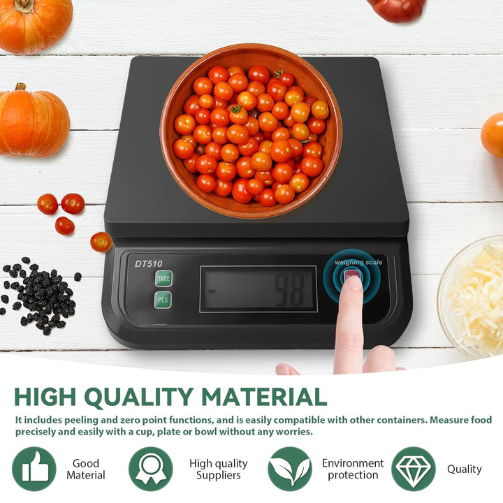 Digitale Paketwaage 30kg, Digitale Küchenwaagen, Waage Küche in 1g Schritten, Digitalwaage mit LCD D