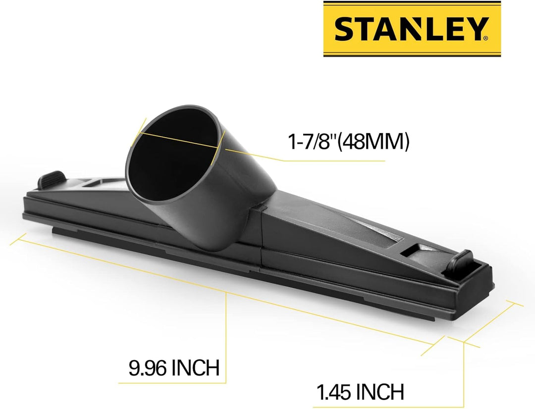 Stanley 19-1900 Universal-Bodendüse für Nass- und Trockensauger mit einem 4,8 cm Schlauch, Schwarz,