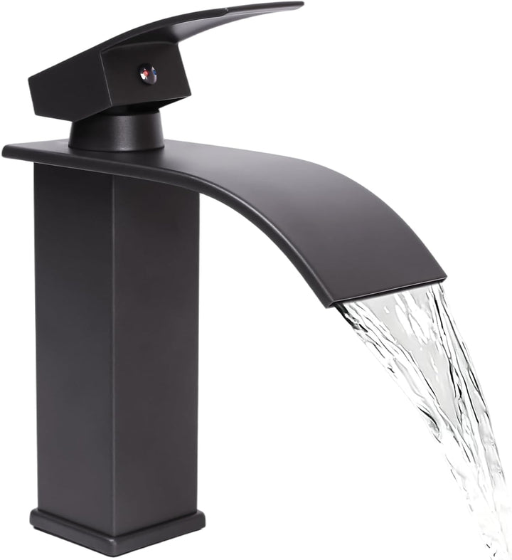 Wasserhahn Bad Wasserfall Wasserhahn Edelstahl Waschbeckenarmatur Waschtischarmatur Waschbecken Arma