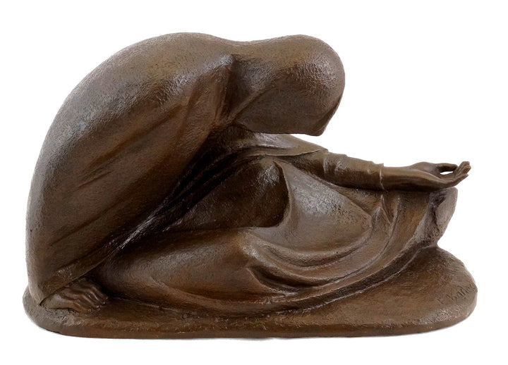 Kunst & Ambiente - Russische Bettlerin I von 1907 - Ernst Barlach Skulptur - signiert - Bronzeskulpt