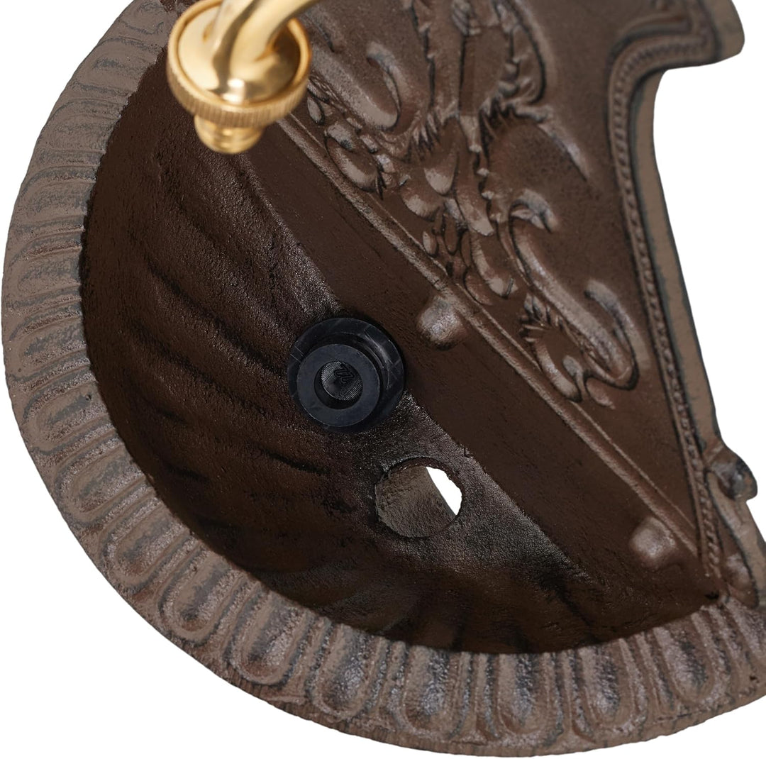 Relaxdays Wandbrunnen, nostalgischer Gartenbrunnen, Waschbecken & Wasserhahn, HBT: 42 x 24,5 x 11,5