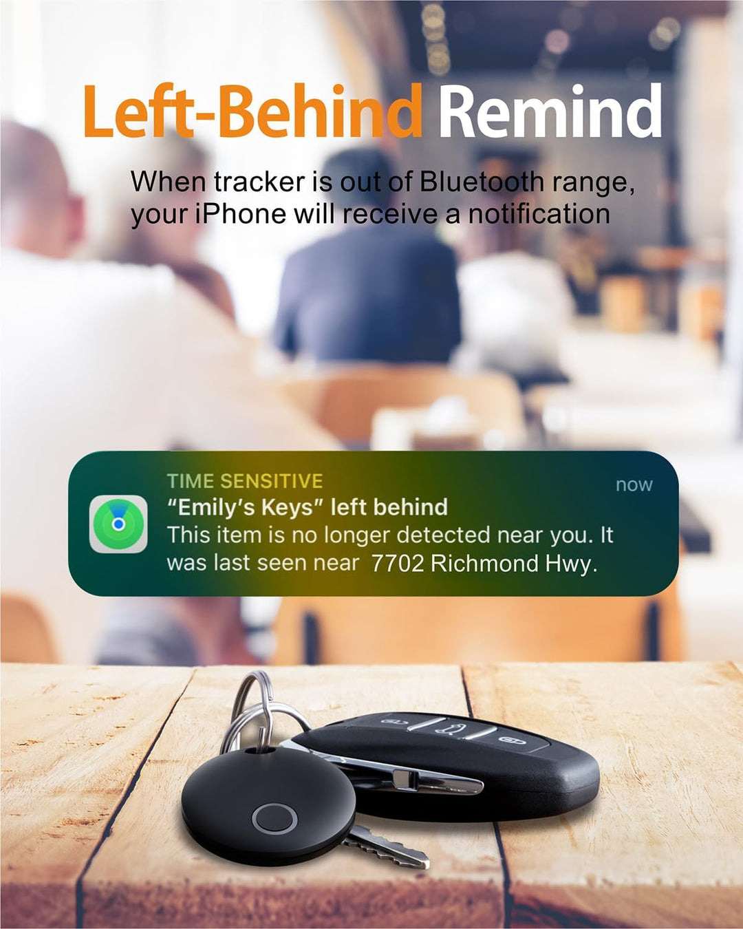 Reyke Smart Tag Pro, Koffer Tracker kompatibel mit Apple Wo ist? APP (nur iOS), Schlüsselfinder für