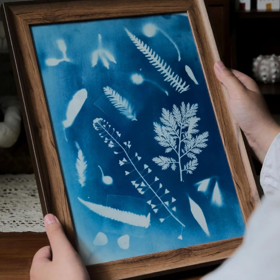 WAN2TLK Cyanotype Kit, Sonnendruck-Kit für fotografische Blaupausen auf Papier und Stoff, 2-Komponen