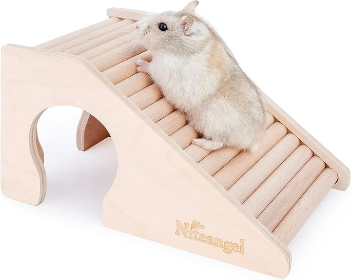 Niteangel Hamsterhaus mit Kletterleiter für Hamster, Rennmäuse, Mäuse oder ähnlich grosse Haustiere
