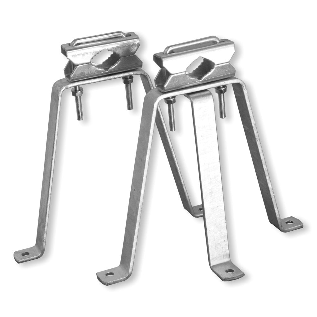 unitech Mauerhalterset Stahl - ca. 250mm Wandabstand - für Masten bis 60mm
