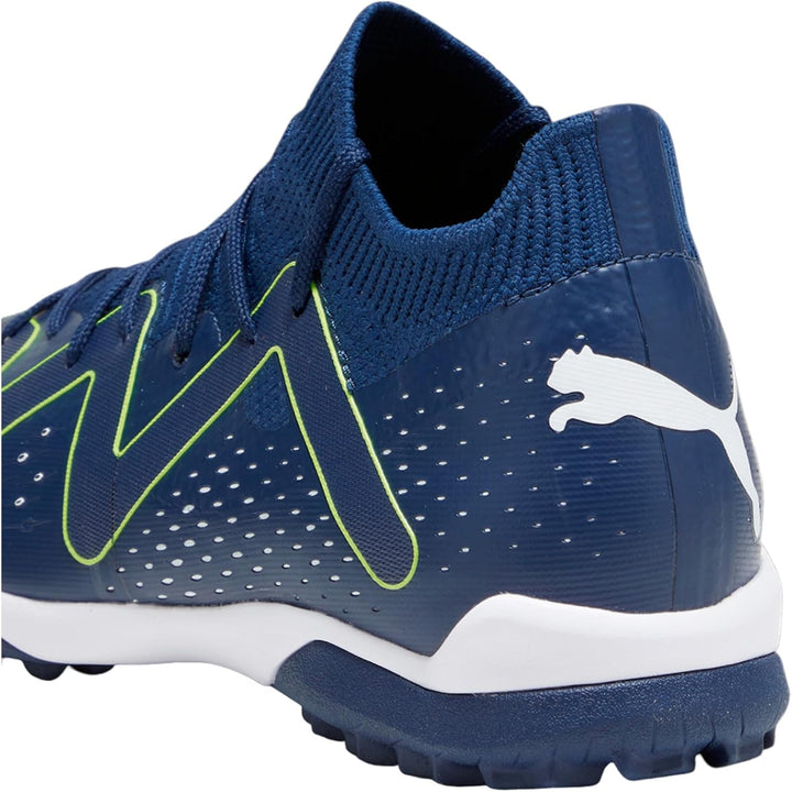 PUMA Unisex Kinder Future Match Tt + Mid Jr Fussballschuh 35.5 EU Persisches Blau Puma Weiss Pro Grü