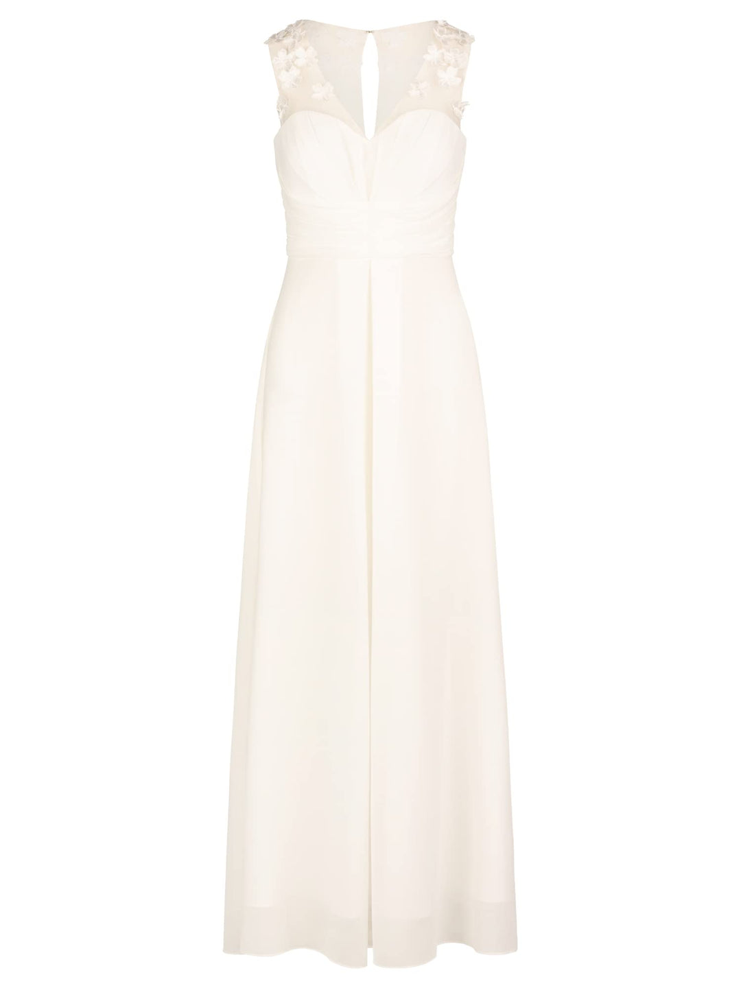 ApartFashion Damen Hochzeitskleid Kleid 44 Creme, 44 Creme