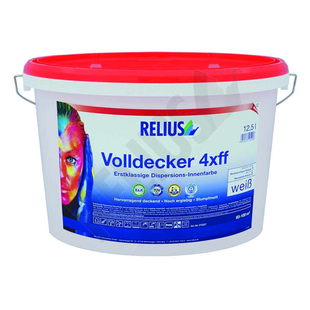 Relius Volldecker 4xff ELF, weiss, 3 Ltr. 3 l (1er Pack) Weiss, 3 l (1er Pack) Weiss