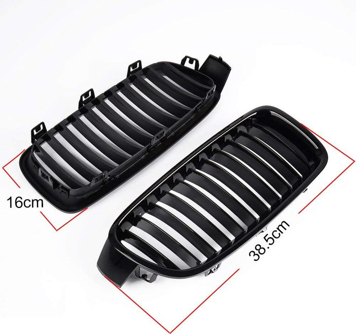 Glänzendes schwarzes F30 Kühlergrill, ABS-Front-Ersatz-Hauben-Nieren-Grill für 3er-Serie F30 F31 F35