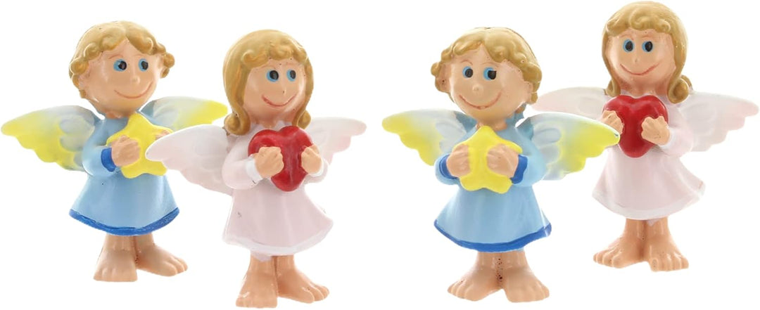 MIK funshopping Schutzengel in Tüte 2-Fach Sortiert, 24er Display, Glücksbringer (pastellrosa-Pastel