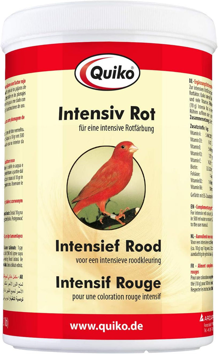Quiko Intensiv Rot 500g - Ergänzungsfutter für Ziervögel mit Rotfaktor 500 g, 500 g