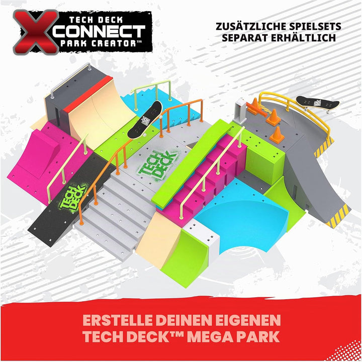 Tech Deck, Big Vert Wall X-Connect Park Creator - Personalisierbares und baubares Rampen-Set mit exk