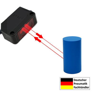 Reflektions Lichttaster Lichtsensor Optischer Sensor 12-24V 20cm PNP 100mA NC und NO Lichtschranke