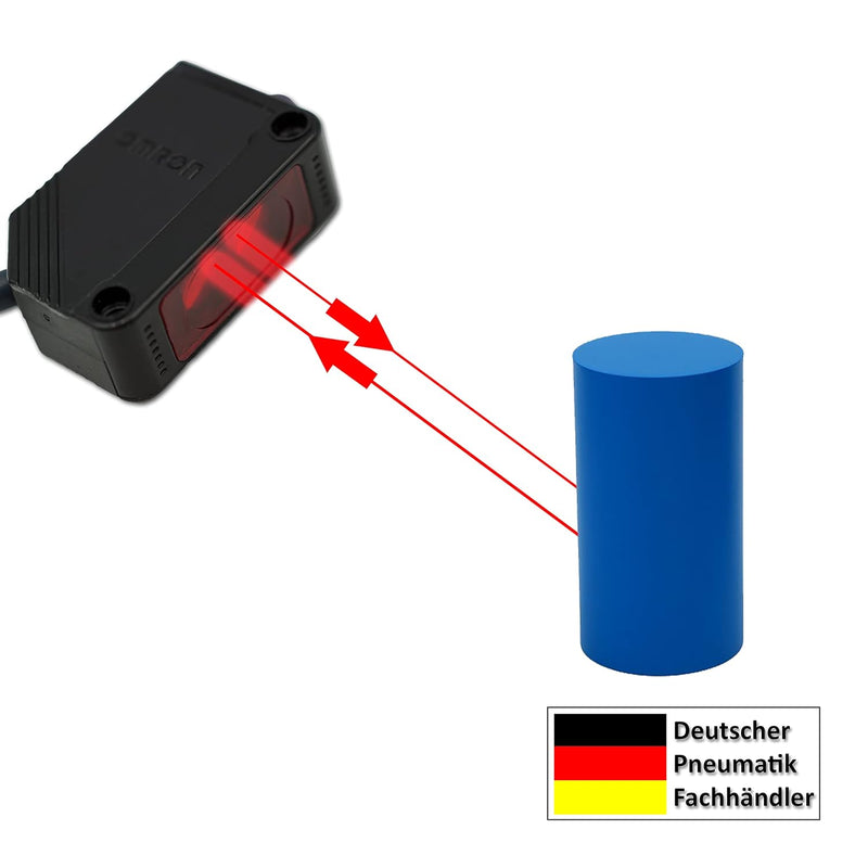 Reflektions Lichttaster Lichtsensor Optischer Sensor 12-24V 20cm PNP 100mA NC und NO Lichtschranke