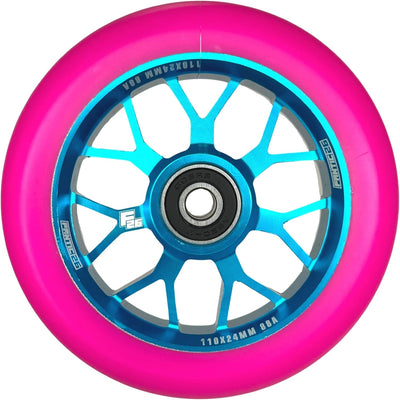 Fantic26 Spy7 Stunt Scooter Rolle I Trick I Tret I Kinder I Roller I Wheel I 110mm I ABEC 11 I Schne