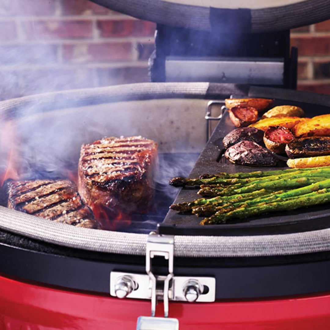 KamadoJoe Classic Joe Grillerweiterung, Silber, 1 Grill-Erweiterung Single, Grill-Erweiterung Single