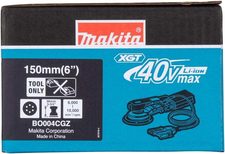 Makita BO004CGZ Akku-Exzenterschleifer 40V max. / 150 mm ø (ohne Ladegerät und Akkus)