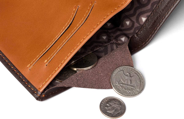 Bellroy Note Sleeve – dünne Lederbörse, mit RFID-Schutz (max. 11 Karten Plus Scheine) - Java Caramel