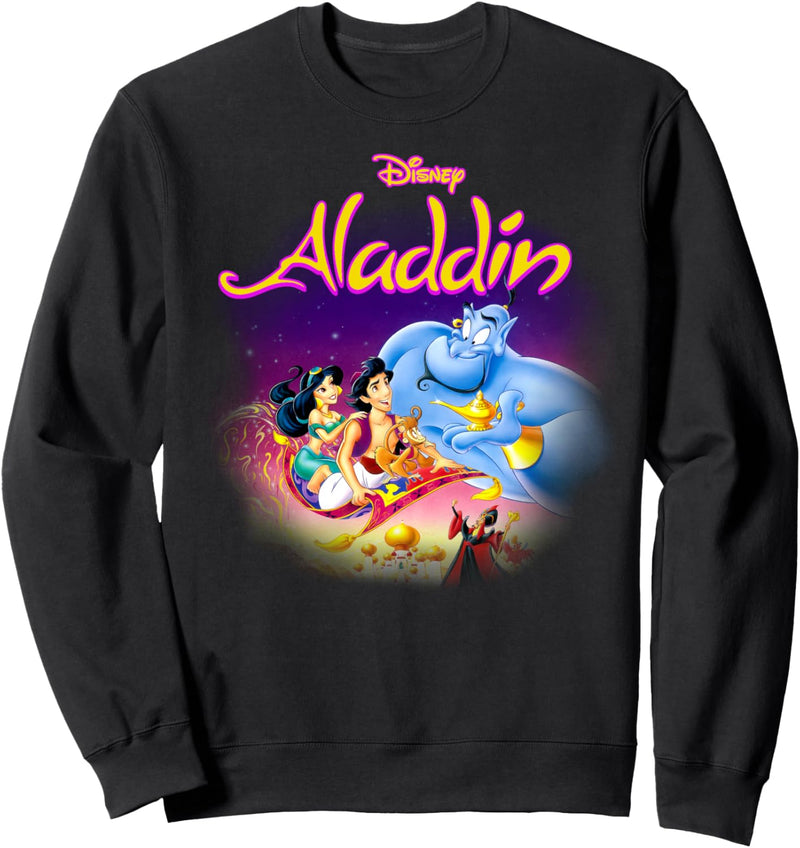 Disney Aladdin Faded Classic Movie Poster Sweatshirt