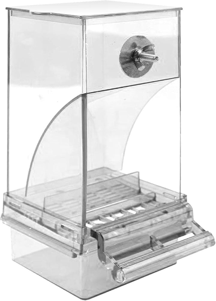 Vogelfutterspender Transparenter grosser Acryl-Futterbehälter | Automatischer Vogel-Futterbehälter F