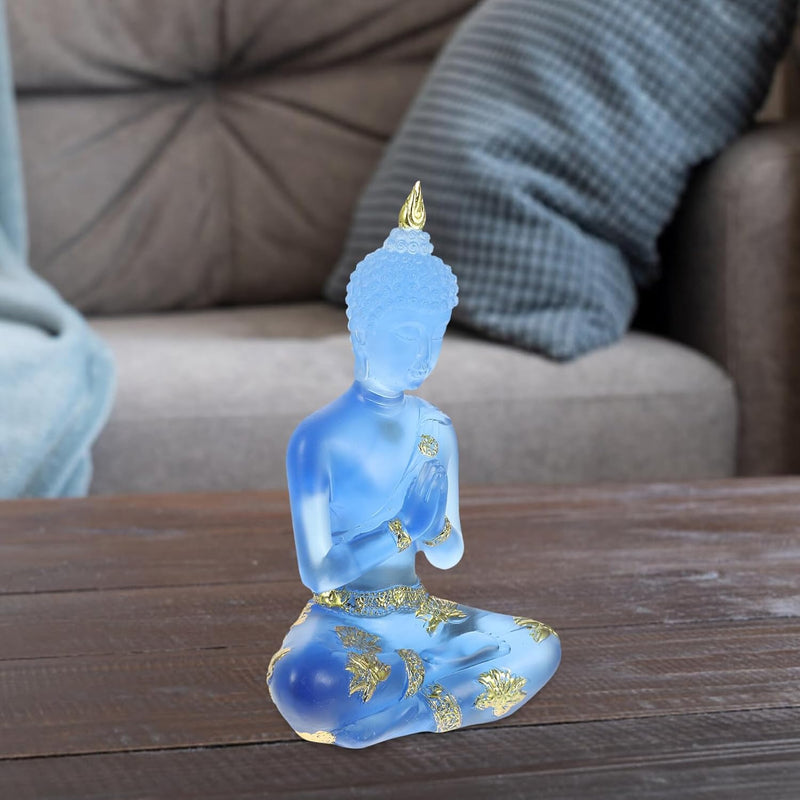 HOMSFOU Sitzende Buddha-skulptur Feng-Shui-skulptur Meditations-Buddha-Statue Gesundheits-Buddha-Sta