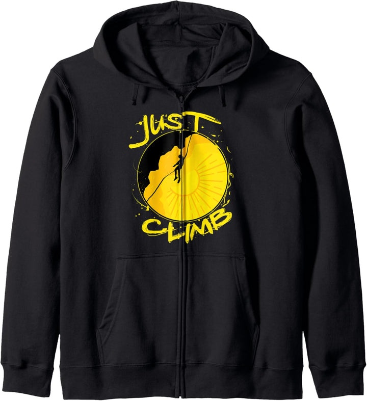 Sunset Rock Climbing Geschenk Kletterer Kapuzenjacke