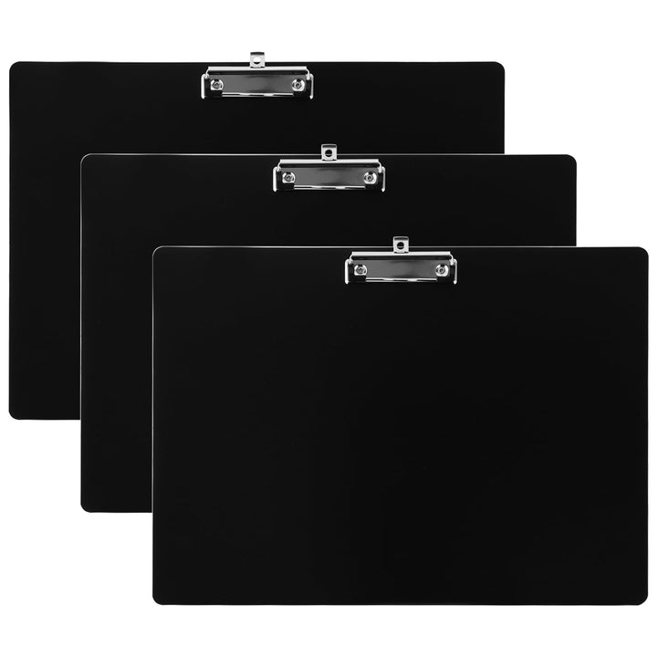 3 Stück Klemmbrett A3 Querformat Set, Zeichenbrett A3, Clipboard Drawing, Klemmbretter mit Loch, Kle