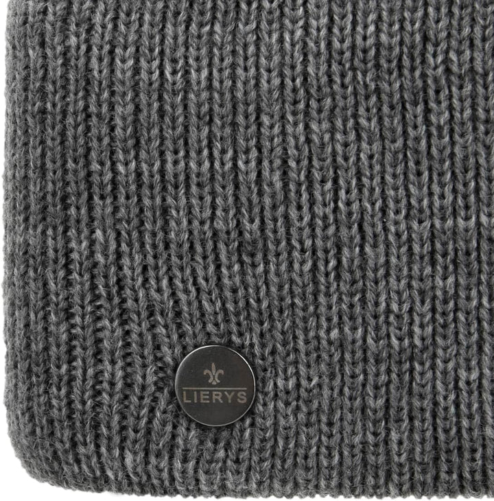 LIERYS Mono Stirnband Damen/Herren 8 cm breit - Made in Germany - dreilagiges Strickband gefüttert m