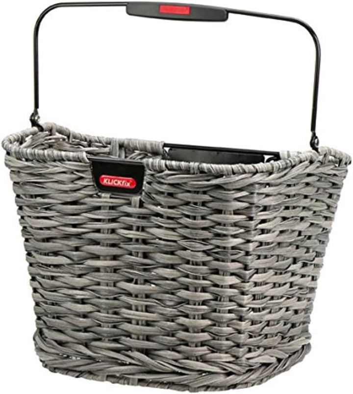 KlickFix Unisex-Adult Structura Fahrradkorb 34x25x27cm Schilf, 34x25x27cm Schilf