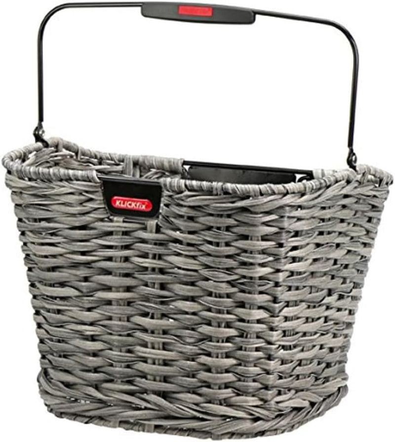 KlickFix Unisex-Adult Structura Fahrradkorb 34x25x27cm Schilf, 34x25x27cm Schilf