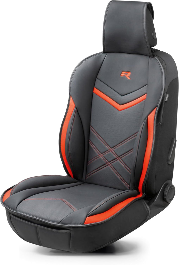 Walser Sitzauflage Auto Rey, Sitzschoner Auto schwarz/rot, Universal Auto Sitzauflagen, Autositzaufl