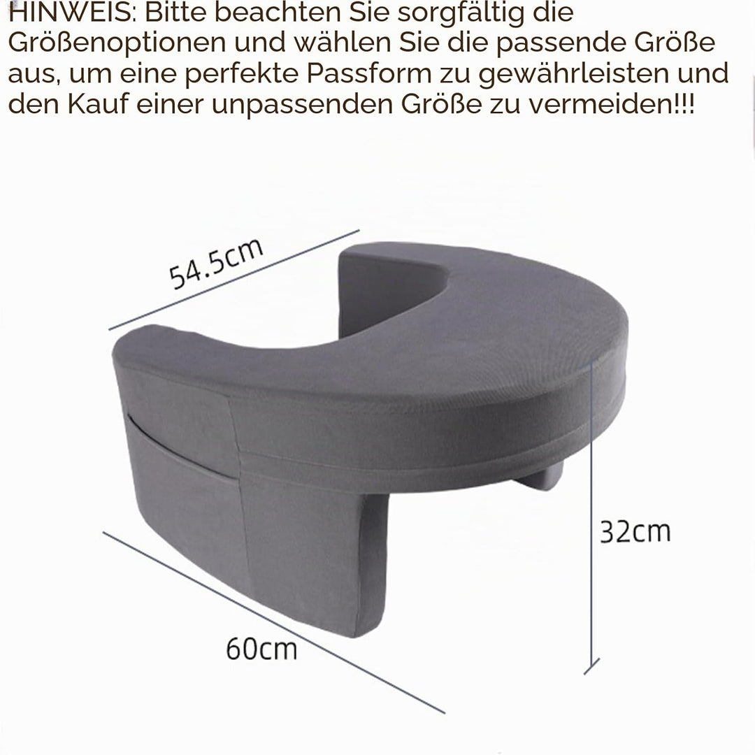 Laptop Ständer Bett - Memory Foam Rutschfester Stoff Laptop Kissen Schoss Betttablett mit Seitentasc