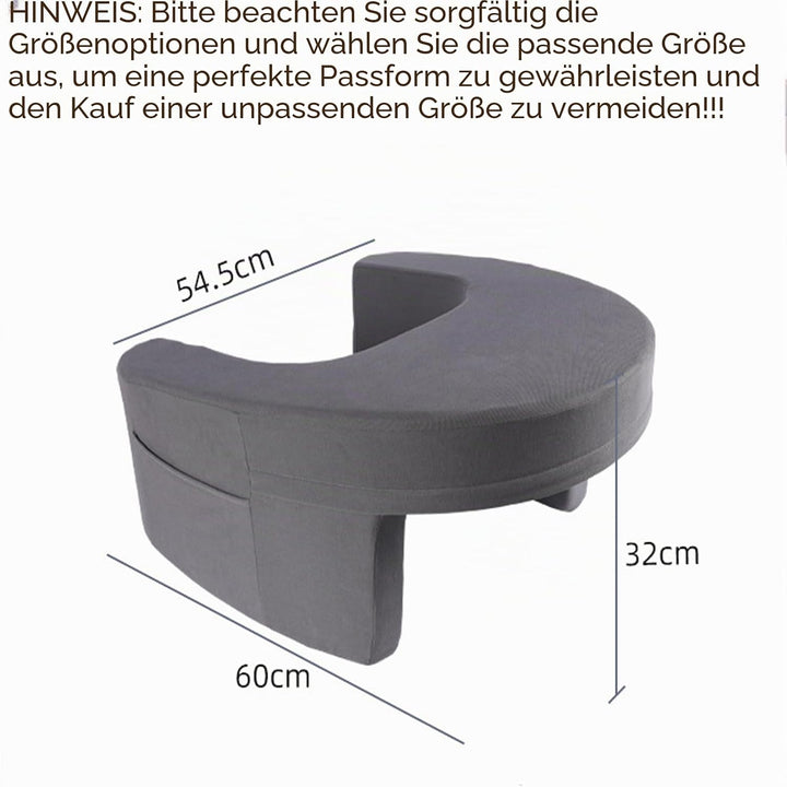 Laptop Ständer Bett - Memory Foam Rutschfester Stoff Laptop Kissen Schoss Betttablett mit Seitentasc