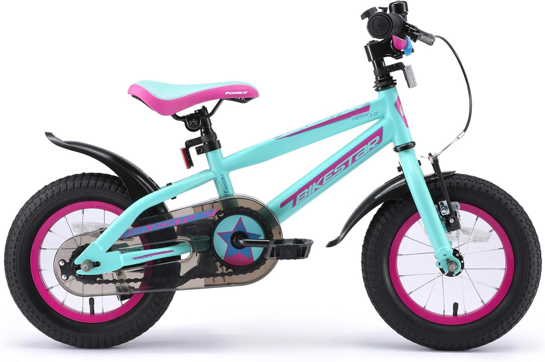 BIKESTAR Kinderfahrrad 12 Zoll für Mädchen und Jungen ab 3-4 Jahre | 12er Kinderrad Mountainbike | F