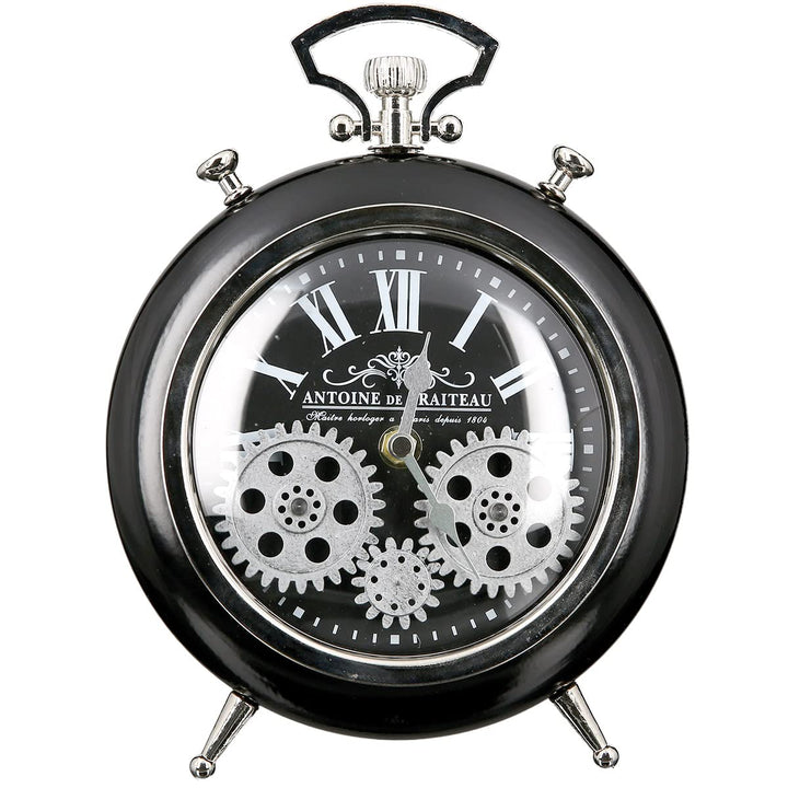 Casablanca - Uhr, Wecker - Transmission - Metall - schwarz/Silber - Höhe 25 cm