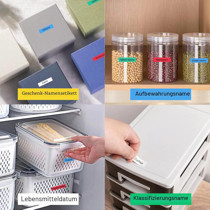 6 Stück kompatibel mit Dymo D1 Etikettenband, 12 mm x 7 m für Dymo Labelmanager PNP/160/210D/280/350